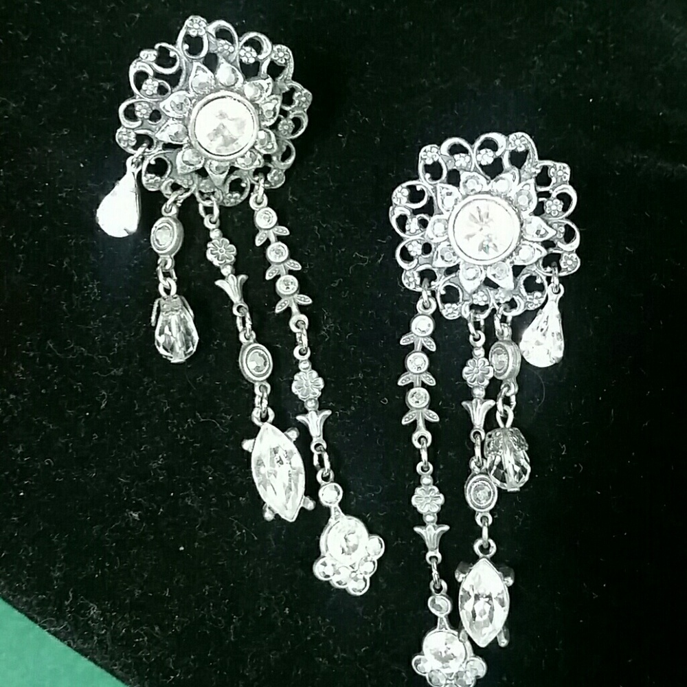 For pierced ears antique silver earings